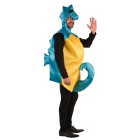Costume d'hippocampe bleu pour adultes