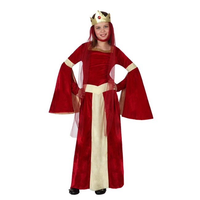 Vista principal del déguisement de Dame du Moyen Âge pour filles en stock