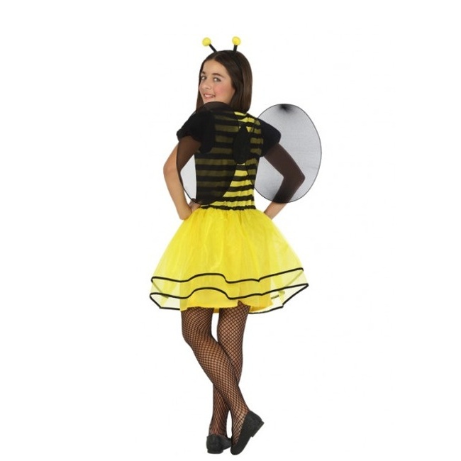 Foto lateral/trasera del modelo de Déguisement d'abeille avec tutu pour filles
