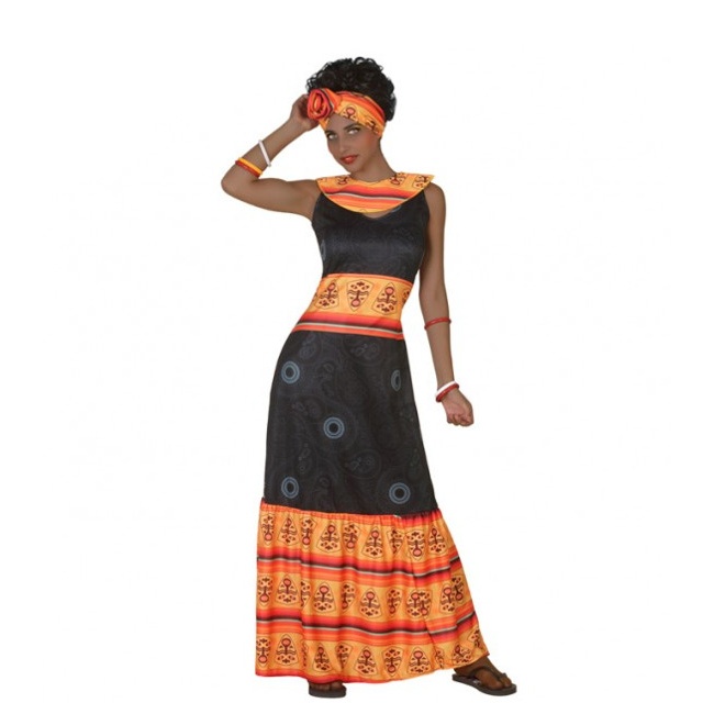 Vista principal del costume africain pour femmes disponible también en talla XL