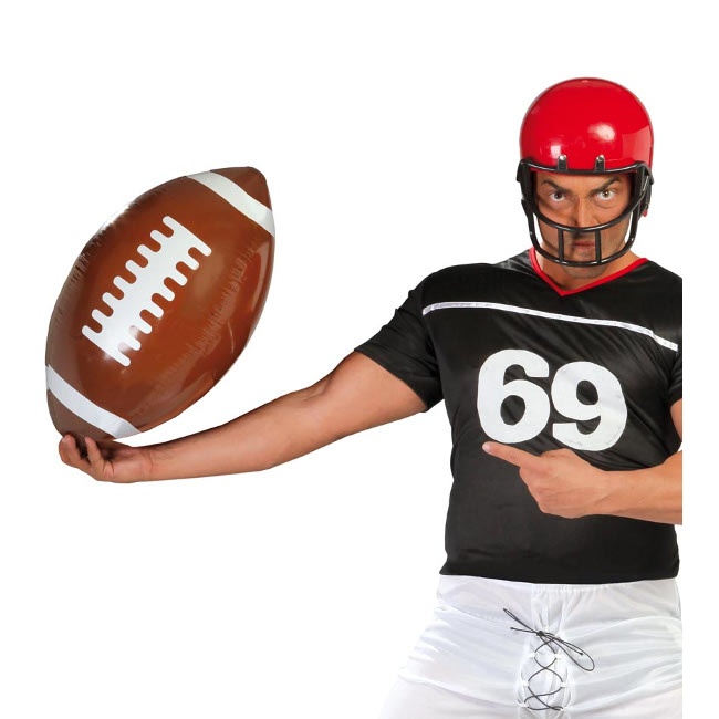Vista principal del ballon de football américain gonflable en stock