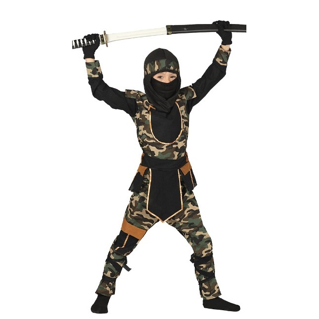 Vista delantera del déguisement Commando Ninja pour enfants en stock