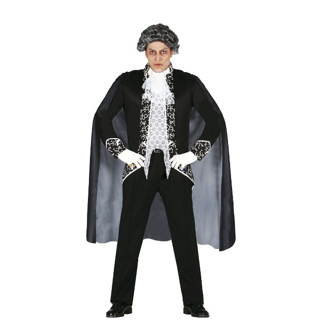 Vista frontal del costume de comte-vampire pour homme en stock