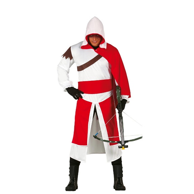 Vista frontal del costume Assassin's Creed pour homme en stock