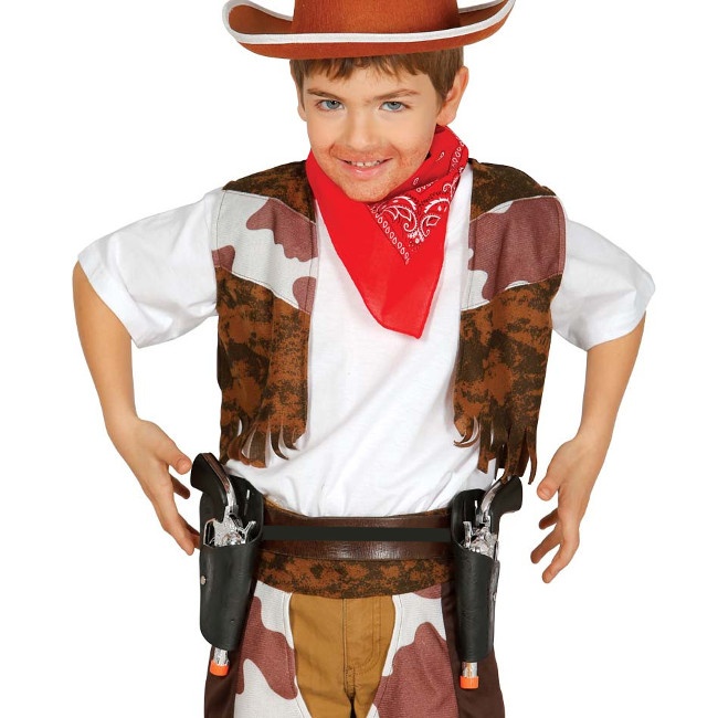 Vista principal del ceinture avec pistolets pour enfants en stock