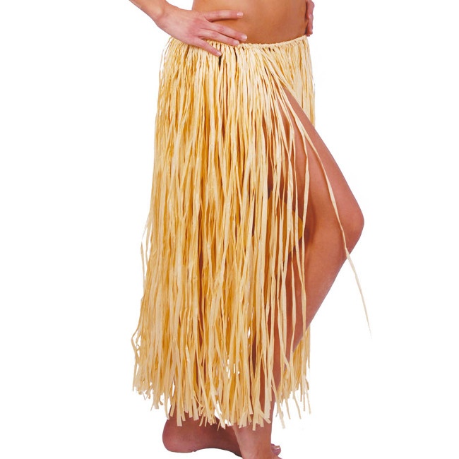Vista delantera del jupe hawaïenne en paille pour femmes - 75 cm en stock