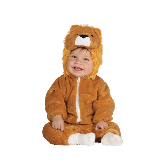 Vista delantera del costume de lion de safari pour bébés en stock