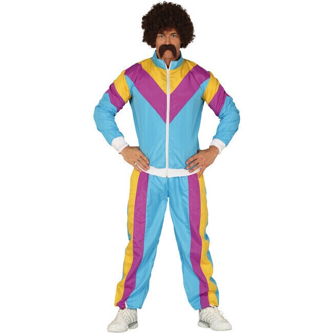 Vista principal del costume de gymnaste des années 80 pour hommes en stock