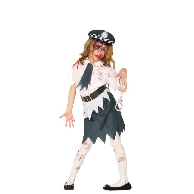 Vista principal del costumes de policiers zombies pour les filles en stock