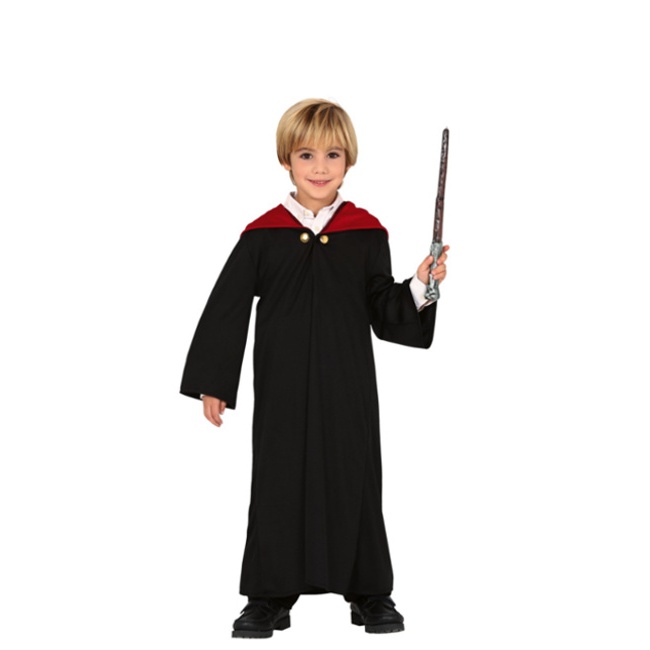 Vista delantera del costume d'Harry l'apprenti magicien pour enfants en stock