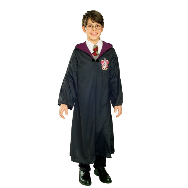 Vista frontal del costume Harry Potter Gryffondor en coffret pour enfants en stock