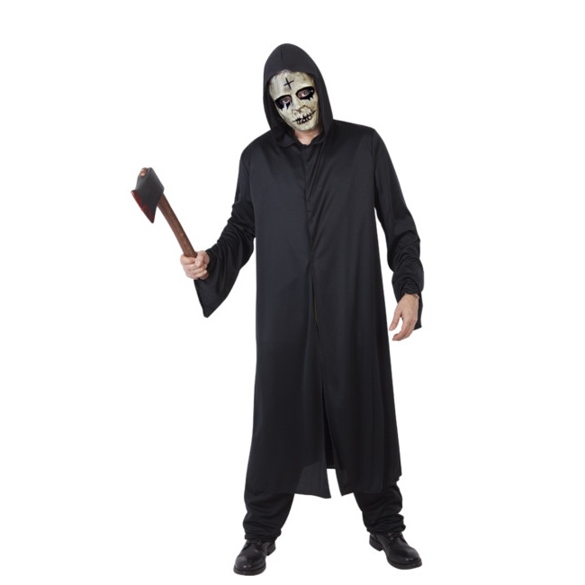 Vista delantera del costume The Purge Night Killer avec masque en stock