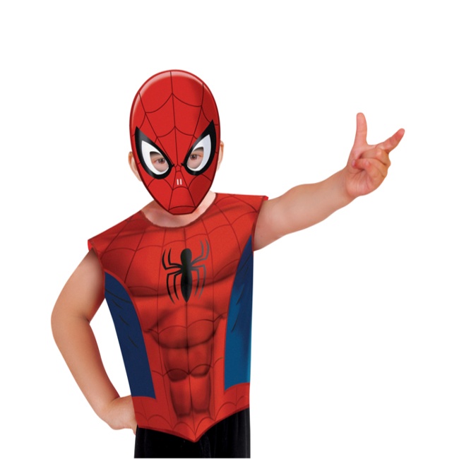 Costume Spiderman avec T-Shirt et Masque pour enfants par 5,75 €