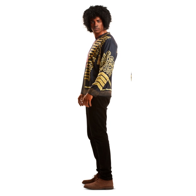 Foto lateral/trasera del modelo de Costume Jimi Hendrix T-shirt avec bandana