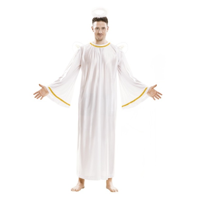 Vista frontal del costume d'ange pour homme en stock