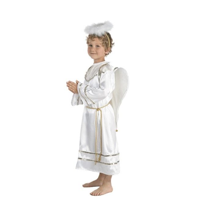 Vista frontal del costume de petit ange pour enfants en stock