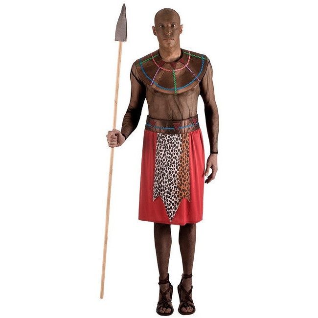 Vista principal del costume africain Maasai pour hommes en stock