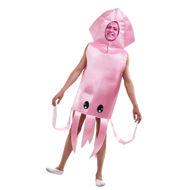 Vista principal del costume de calmar rose pour adultes en stock