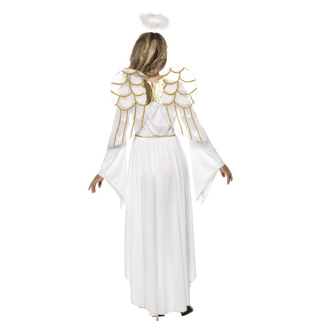Foto lateral/trasera del modelo de Costume d'ange blanc pour femmes