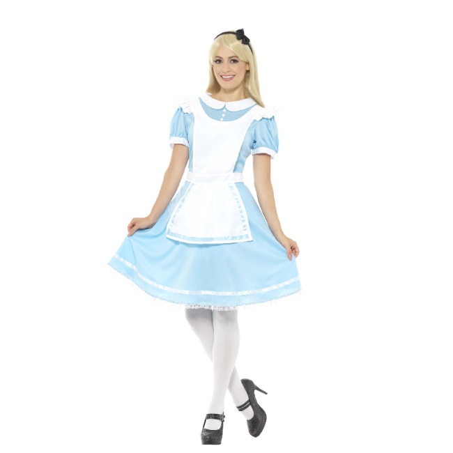 Vista frontal del costume d'Alice pour femmes en stock