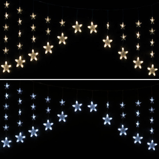 Star Trading Rideau lumineux à LED étoile, 0.9 m, 30 LED, intérieur