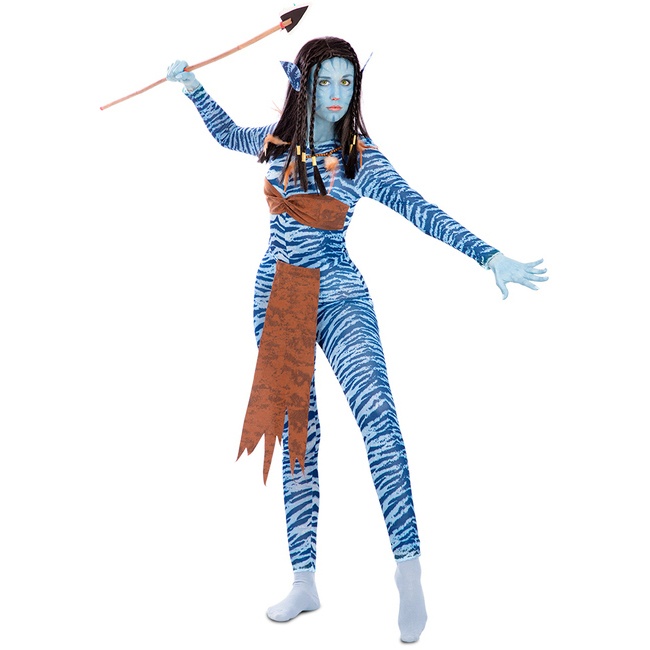 Vista delantera del costume Avatar pour femme disponible también en talla XL