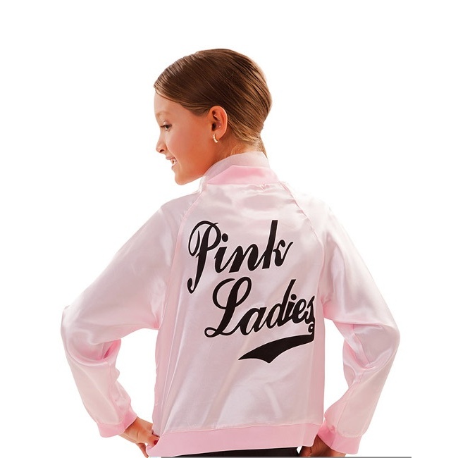 Foto lateral/trasera del modelo de Costume rose avec pantalon pour filles
