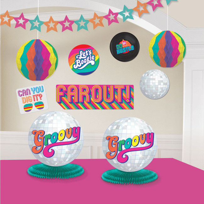 Kit décoration Disco - 10 pièces par 13,50 €