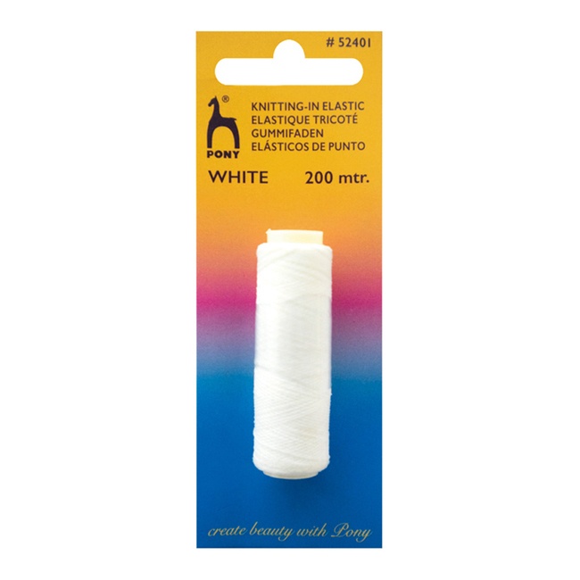 Fil élastique blanc ou noir - Pony - 200 m
