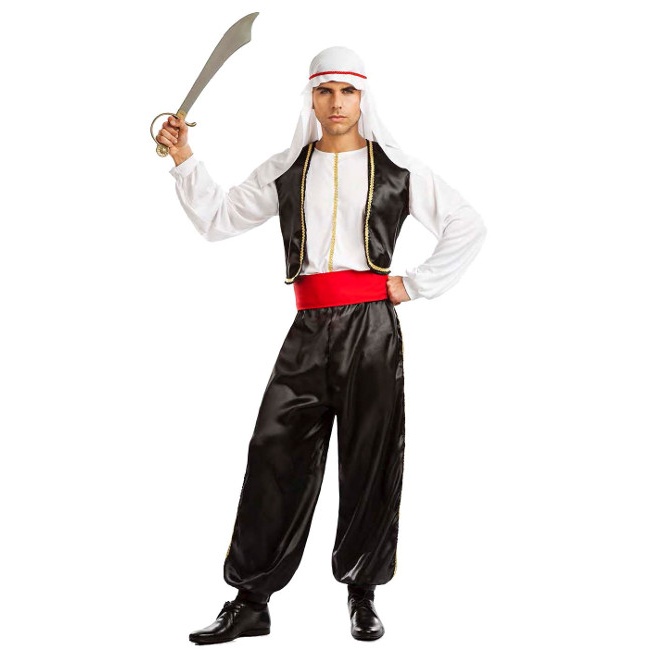 Vista principal del costume arabe bédouin pour hommes disponible también en talla XL