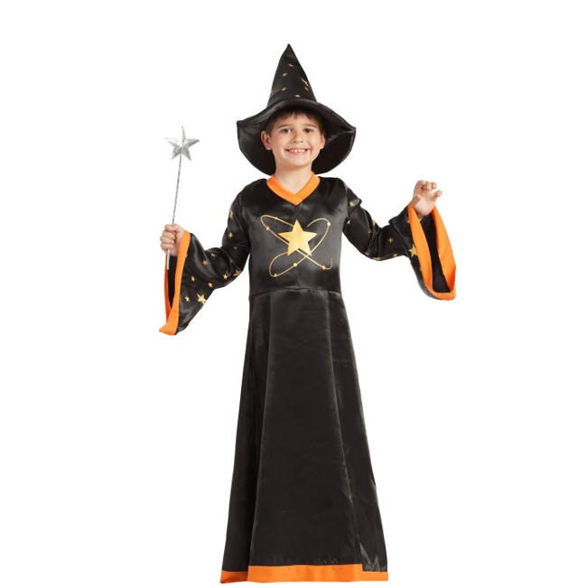 Vista principal del costume de magicien pour enfants en stock