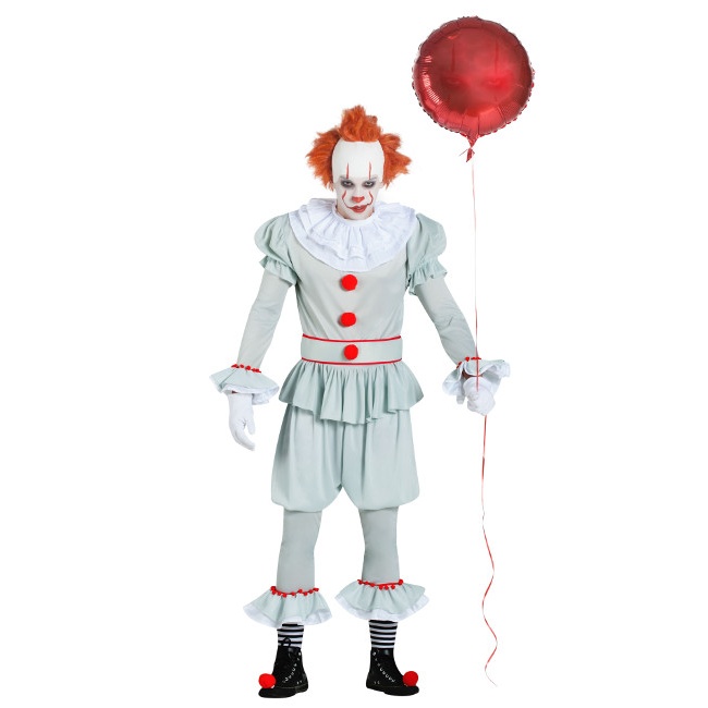 Vista delantera del costume de clown pour hommes en stock