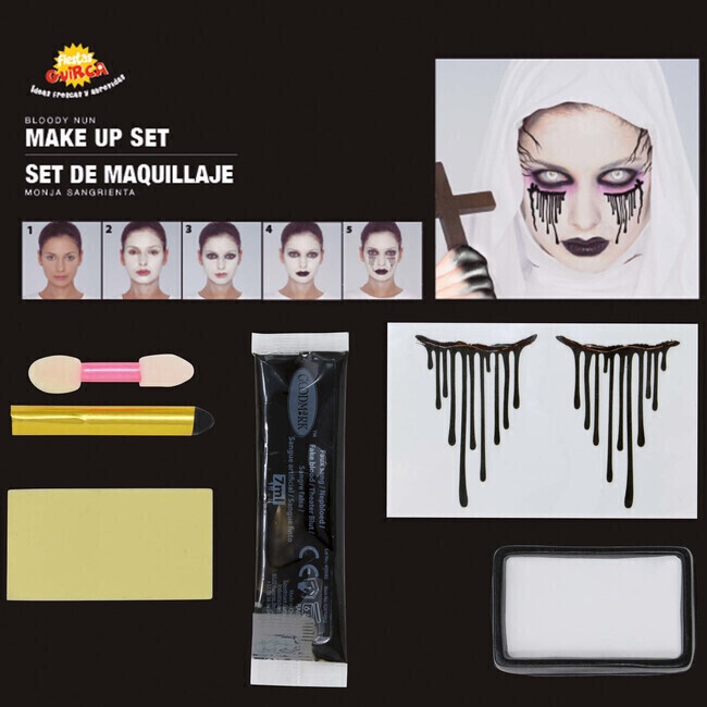 Ensemble de Maquillage de Sang, Accessoires de Maquillage pour Faux