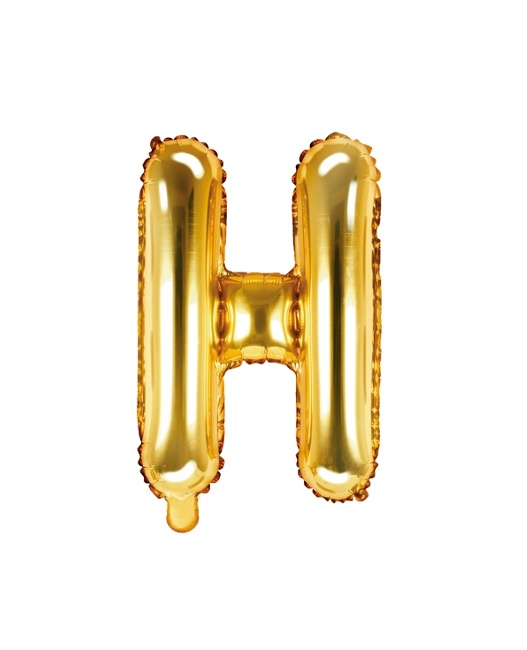 Vista principal del ballon lettre dorée 35 cm - PartyDeco en stock