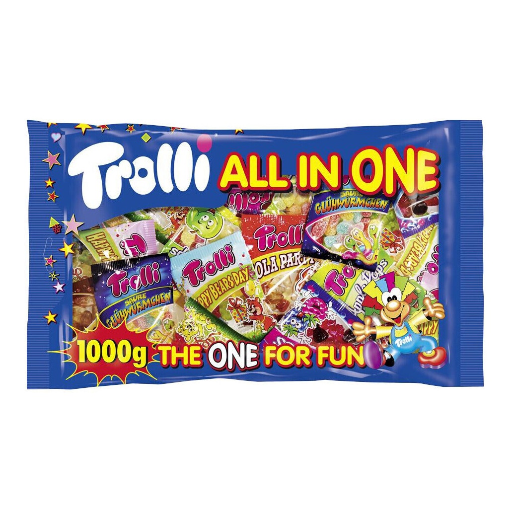 Sac de bonbons tout en un - emballé individuellement - Trolli All