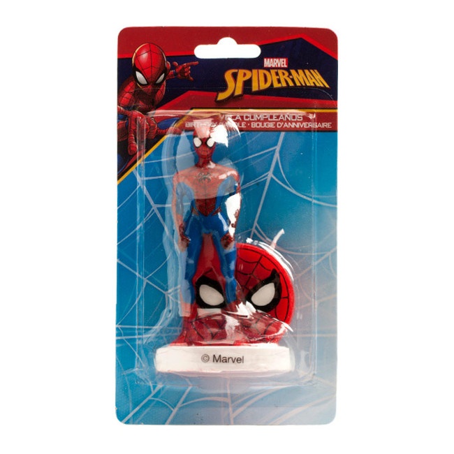 Bougie d'anniversaire Spiderman 9 cm - 1 pièce par 7,25 €