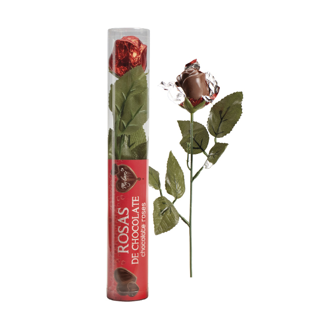 Vista delantera del rose chocolatée - 20 gr en stock