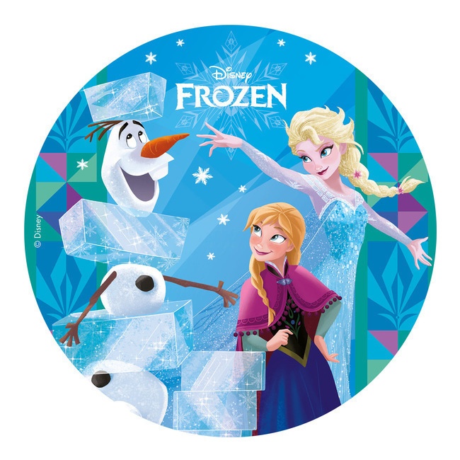 Disque azyme La Reine des Neiges 20 cm par 3,00 €