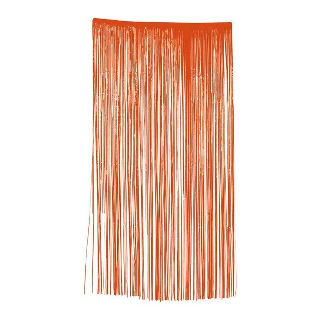 Rideau de 2 x 1 m orange ou noir - 1 unité