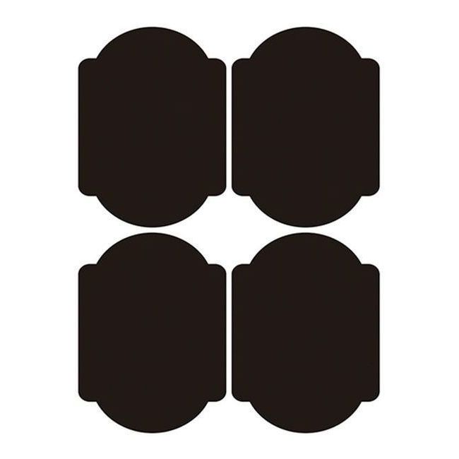 Vista frontal del autocollants pour tableau noir 5,8 x 7,8 cm - 12 unités en stock