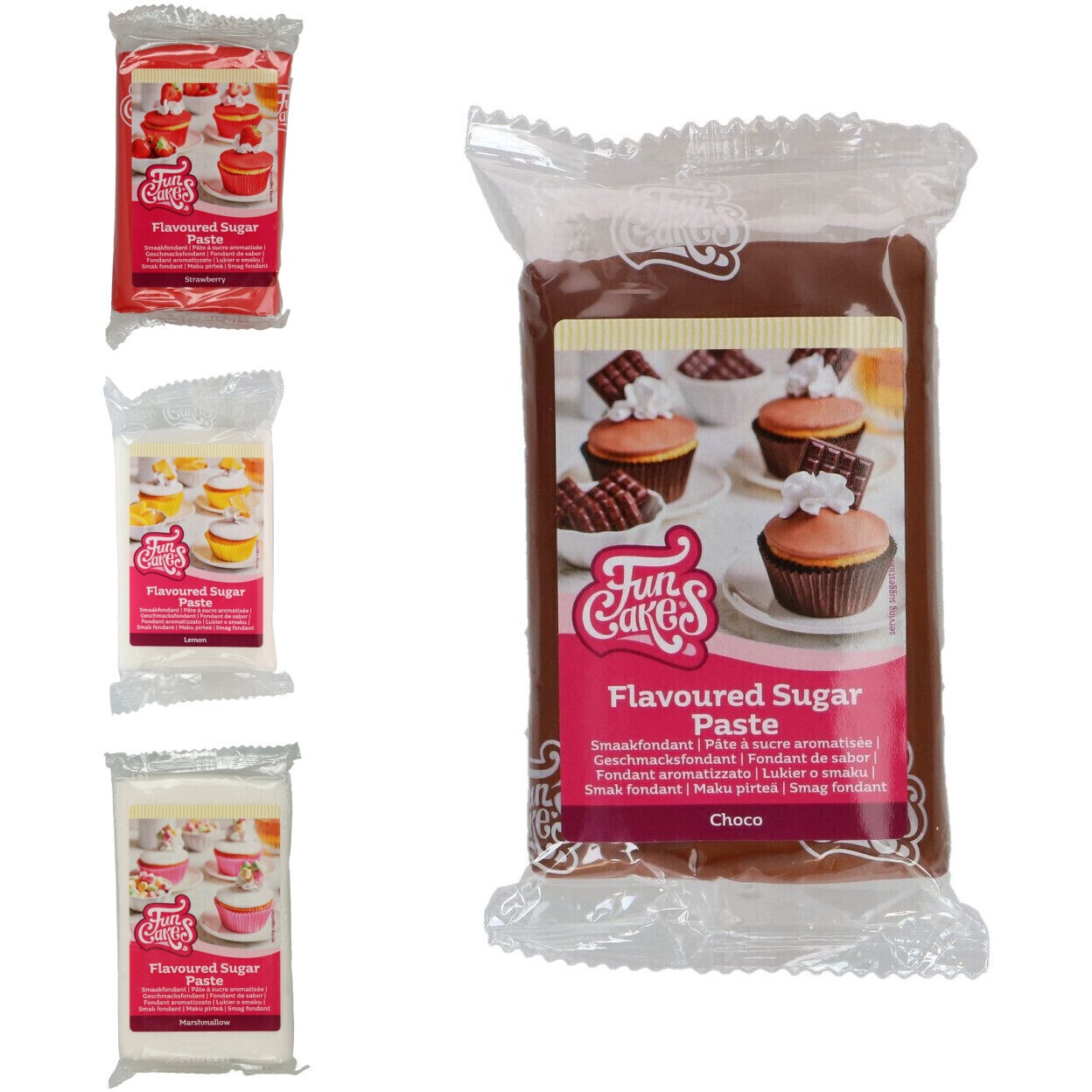 Fondant blanc saveurs de 250 gr - FunCakes par 3,25 €