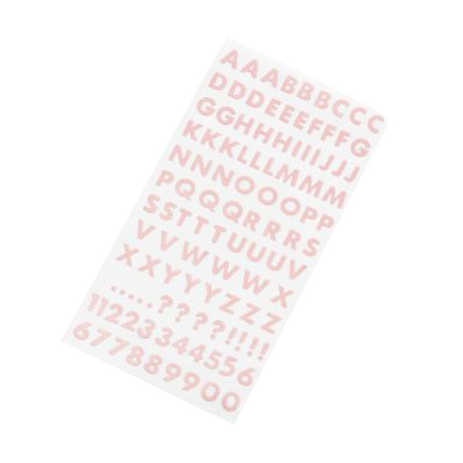 8 Feuilles Lettres Chiffres Autocollants En Vinyle Auto-Adhésifs Kit