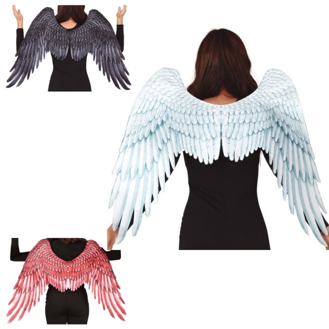 Vista principal del ailes d'ange en tissu blanc 105 x 45 cm en stock