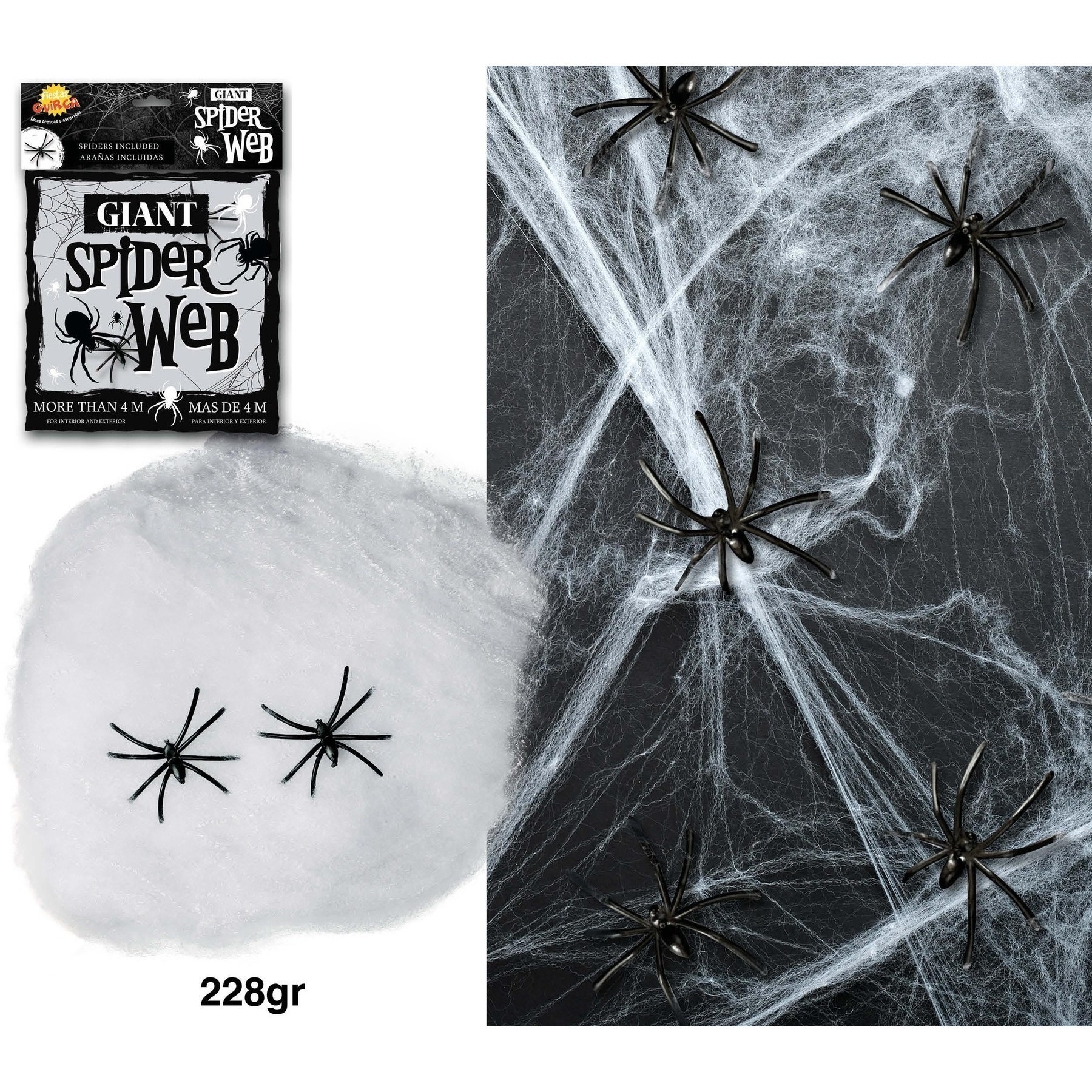 Toile d'araignée blanche de 228 gr - 2