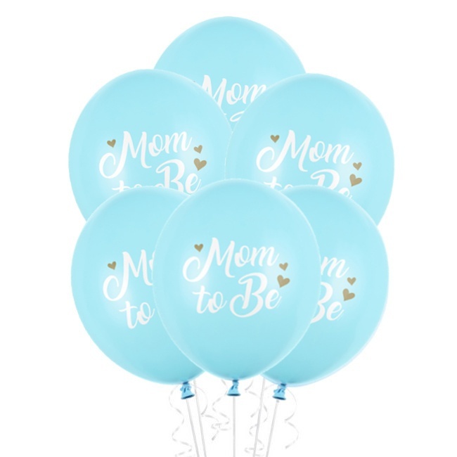 Ballons en latex Mom to be de 30 cm - PartyDeco - 6 unités