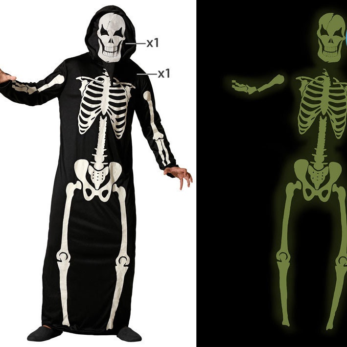Costume de squelette phosphorescent pour adulte - 2