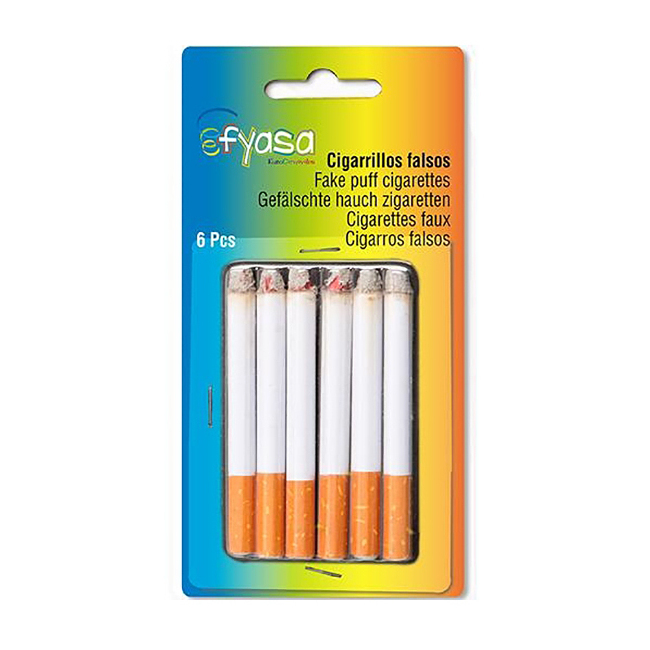 Fausses cigarettes - 6 pièces par 2,25 €