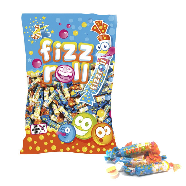 Vista principal del sachet assorti de 1,2 kg de comprimés de bonbons Fizz Roll