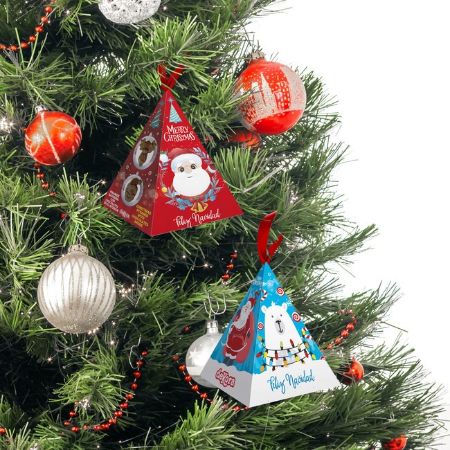 Foto detallada de pyramide de Noël avec chocolats 40 gr - Dekora - 1 unité