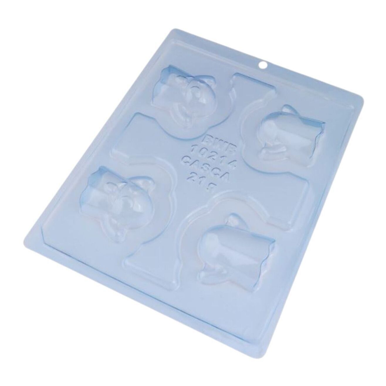 Moule pour deux fantômes en chocolat de 19 x 24 x 3 cm - 4 cavités